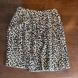 leopard print skirt new with tags, above the knee